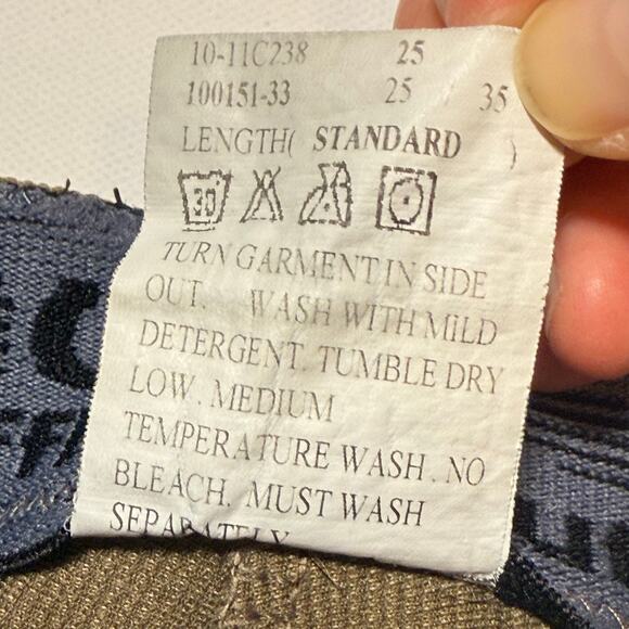 TuffRider Ladies Ribb Low-Rise Pull-On Knee Patch Breeches Taupe Size 32 - Picture 7 of 10